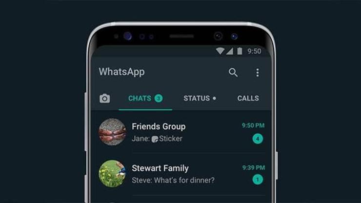 WhatsApp karanlık temasına kavuştu