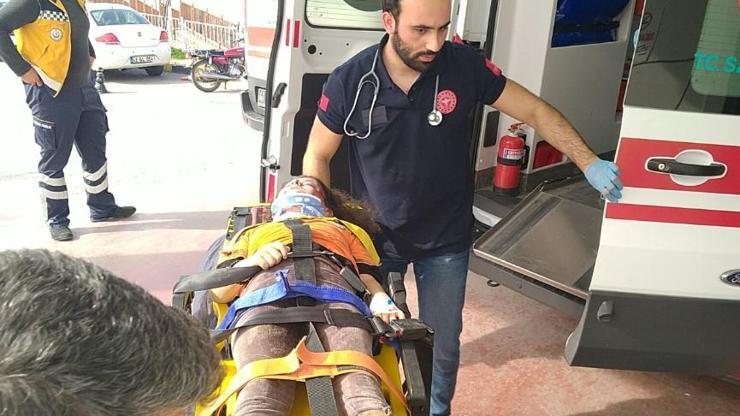 İndiği aracın altında kaldı