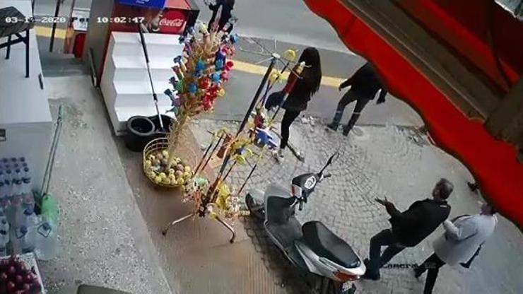 Zincire takılıp yüzüstü yere düştü