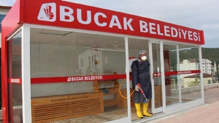 Bucakta koronavirüse karşı ilaçlama