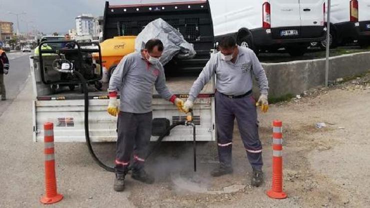 Nurdağı Belediyesi’nde dezenfekte çalışması