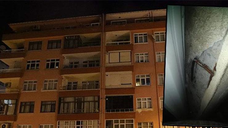 Yıkılma riski taşıyan 11 katlı bina tahliye edildi