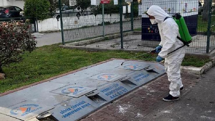 Muratpaşada dezenfekte çalışmaları sürüyor