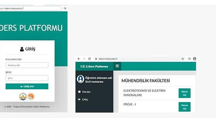 Trakya Üniversitesinde uzaktan eğitim başladı