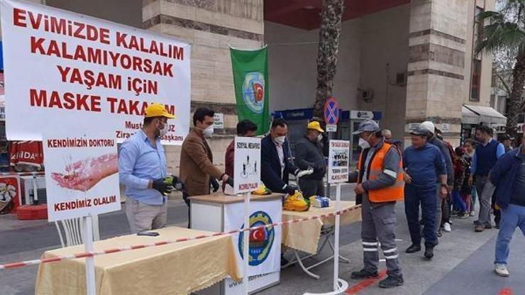 ANTBİRLİKten 50 bin maske, 25 bin eldiven