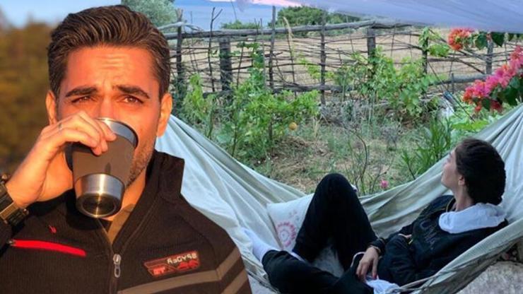 Neslihan Atagül ile eşi Kadir Doğulu, Bodrumda