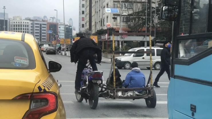 İstanbulun göbeğinde tehlikeli yolculuk
