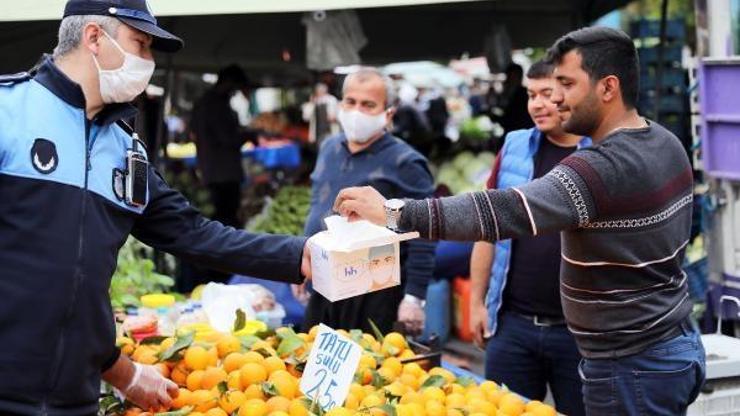 Alanya Belediyesinde ücretsiz maske