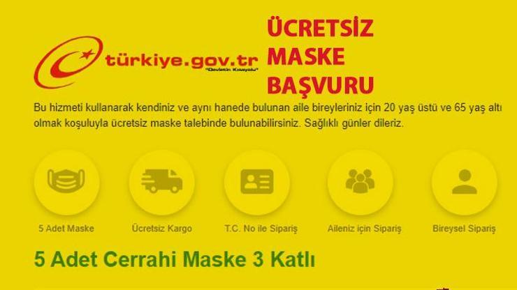 e-Devlet ücretsiz maske başvuru işlemleri... ePttAVMden maske nasıl alınır