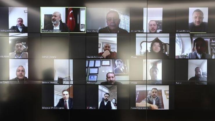 Kocasinan Belediyesinde video konferanslı toplantı