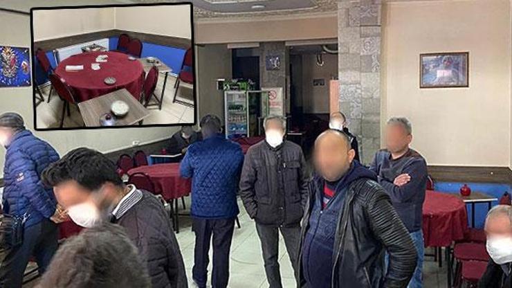 Açık kahvehaneye baskın Böyle yakalandılar