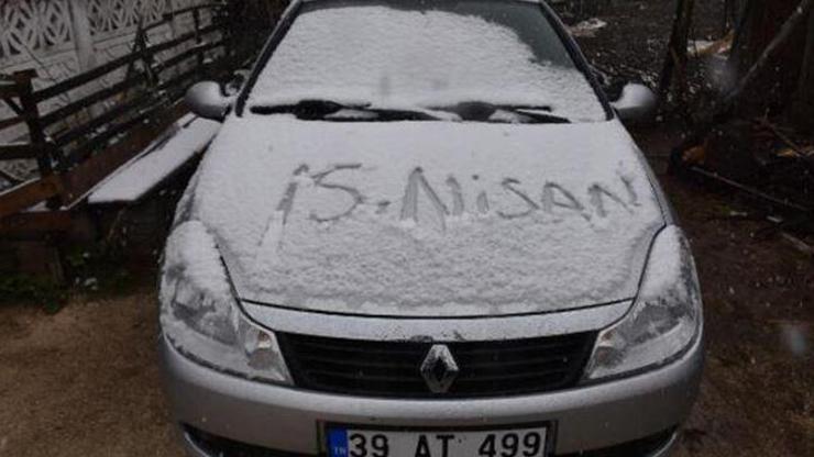 Bahar ayında kar sürprizi
