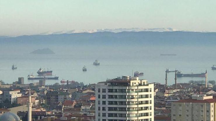İstanbuldan Uludağ manzarası izlendi