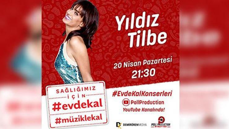 Yıldız Tilbe canlı yayını ve konseri ile moral olacak