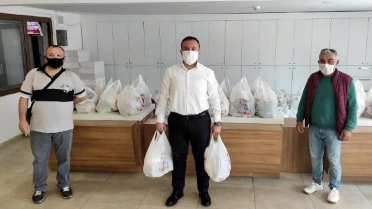 Şoförler odasından 2 bin erzak paketi