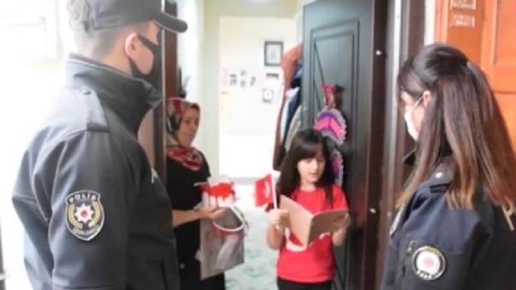 Erdek polisinden çocuklara hediye