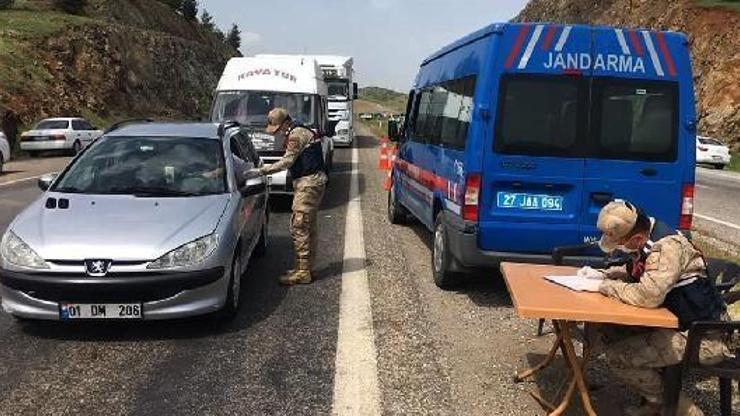 Nurdağı girişinde koronavirüs denetimi
