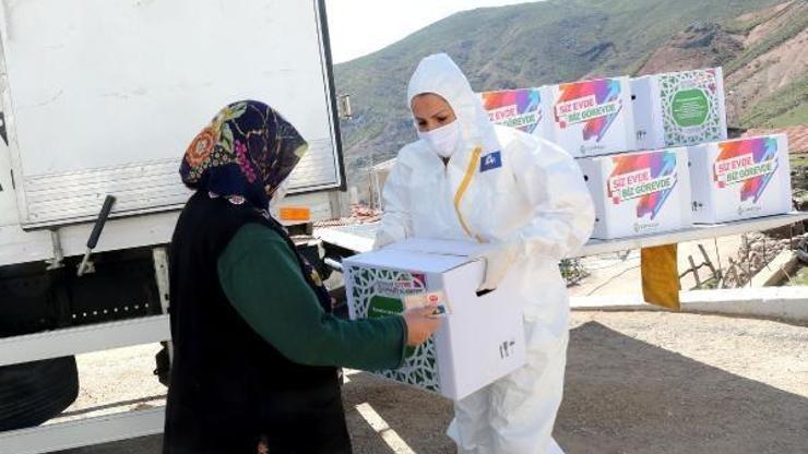 Çankayada ihtiyaç sahiplerine ramazan kolisi