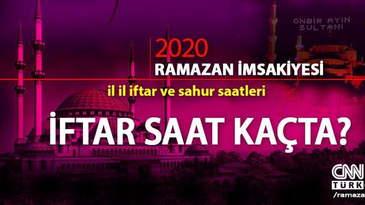 İftar vakti saat kaçta Bugün iftara ne kadar kaldı İftar saatleri 2020