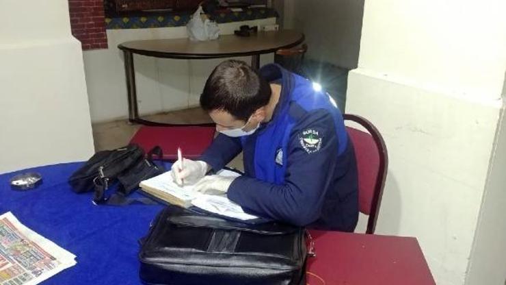 Osmangazi Belediyesi Zabıta ekiplerinden kıraathaneye baskın