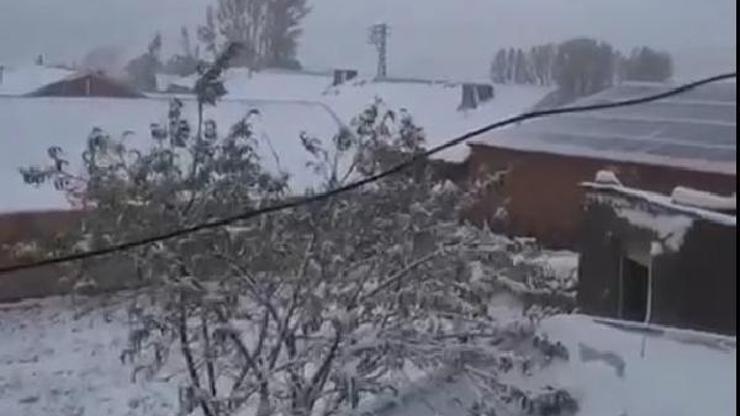 Kayseride Mayıs ayında kar yağdı