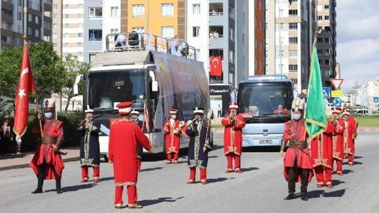 Kayseride mehterli bayram kutlaması