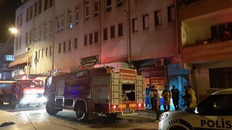 Hamamın kazan bölümünde çıkan yangın korkuttu