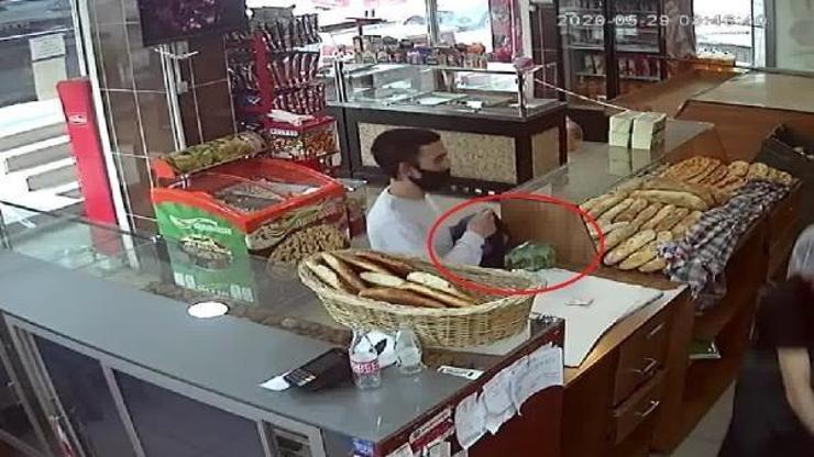 Avcılarda fırındaki sadaka kutusunu böyle çaldı