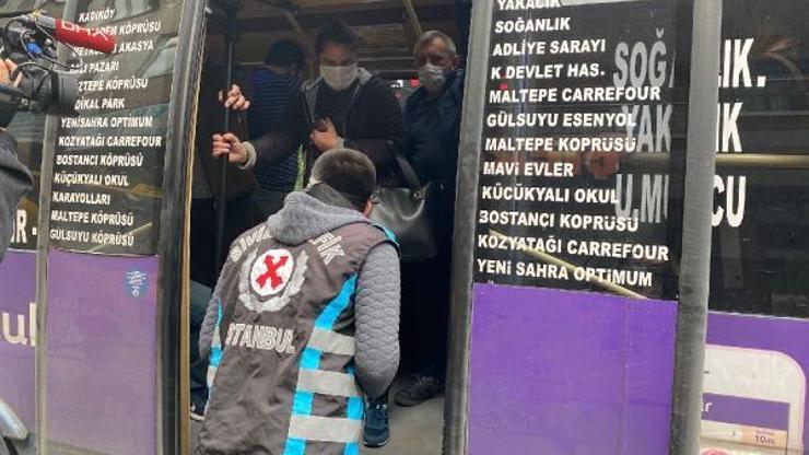 Ayakta 10 yolcusu olan minibüse ceza