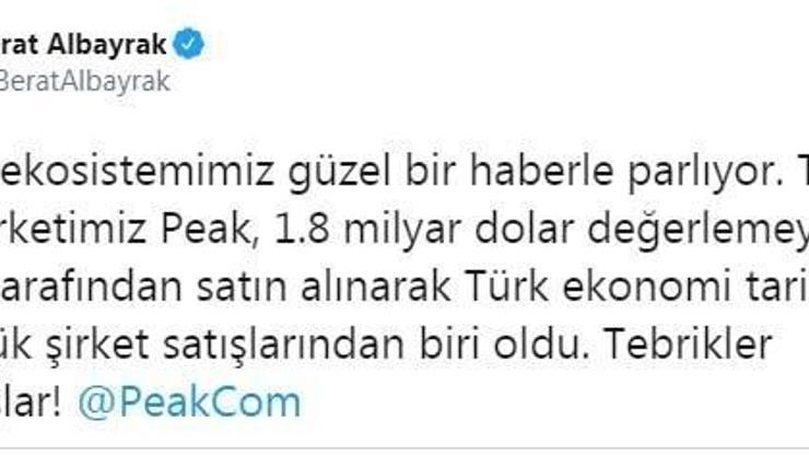 Bakan Albayrak: Girişim ekosistemimiz güzel bir haberle parlıyor