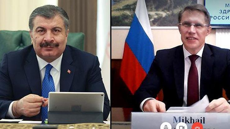 Sağlık Bakanı Koca, Rus mevkidaşıyla görüştü