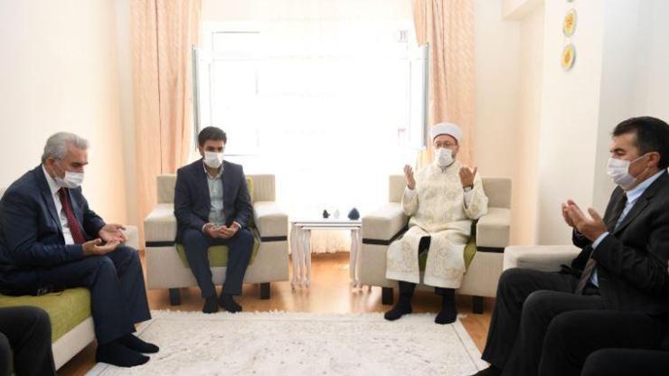Diyanet İşleri Başkanı Erbaştan Barış Çakan’ın ailesine taziye ziyareti