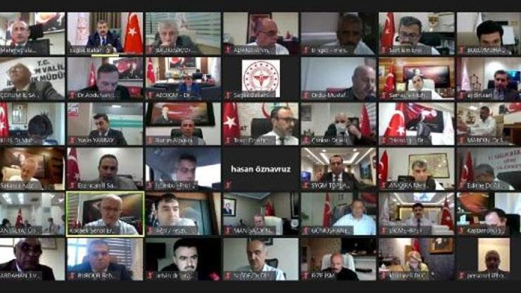 Bakan Koca, 81 ilin sağlık müdürleriyle görüştü