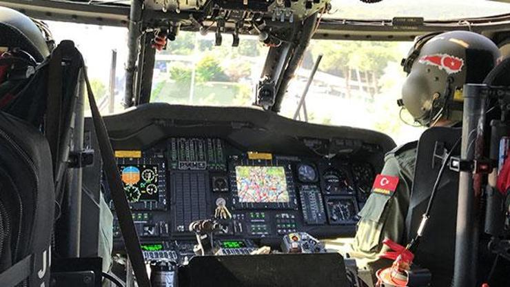 İstanbulda jandarmadan helikopterle trafik denetimi
