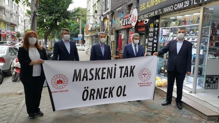 Bursada maske ve hijyen denetimi