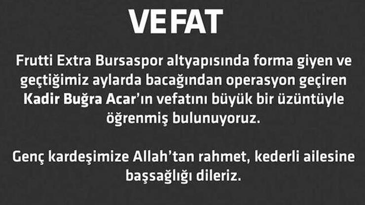 Son dakika... Bursasporlu genç sporcu hayatını kaybetti