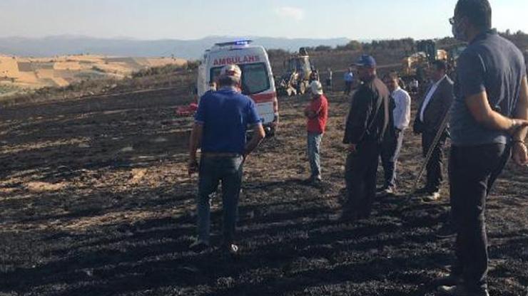 Tarlasındaki yangını söndürmek isterken alevler arasında kalıp yaşamını yitirdi