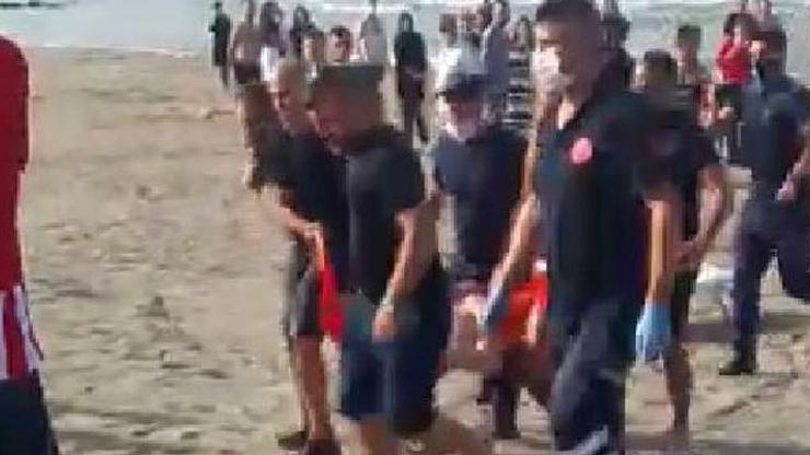 Serinlemek için denize giren genç, boğulma tehlikesi geçirdi
