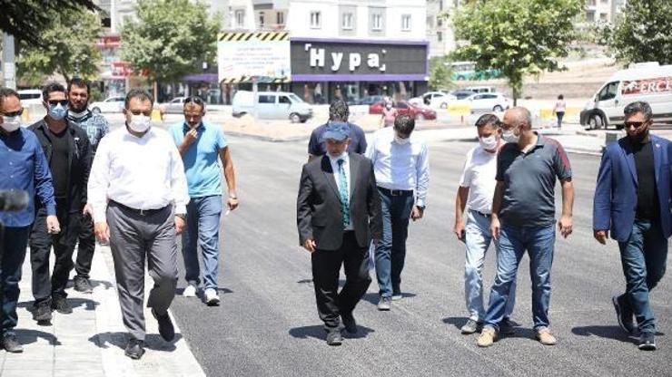 Başkan Yalçın, yol yapım çalışmalarını inceledi