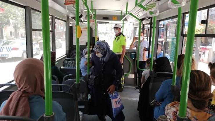 Toplu taşıma araçlarında maske denetimi