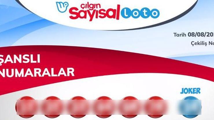 Büyük ikramiye devretti Çılgın Sayısal Loto sonuçları 8 Ağustos 2020 Milli Piyango Online