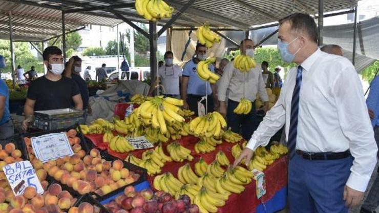 Yenişehirde semt pazarında ‘koronavirüs’ denetimi