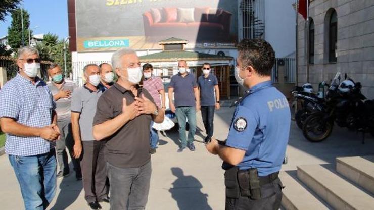 Taşıyıcı esnafından polise destek ziyareti