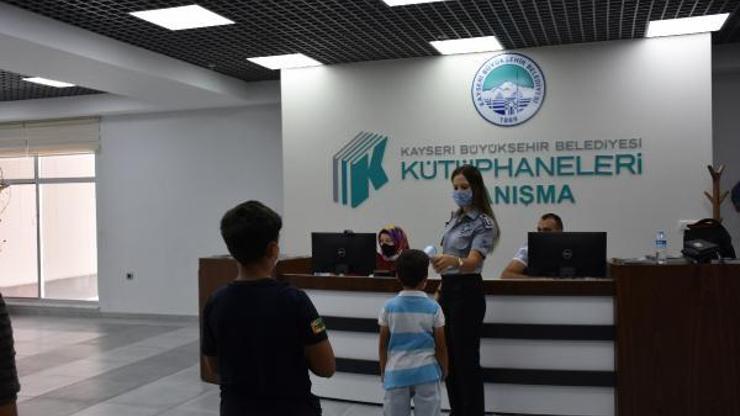 Kayseride kütüphanelerde koronavirüs tedbirleri
