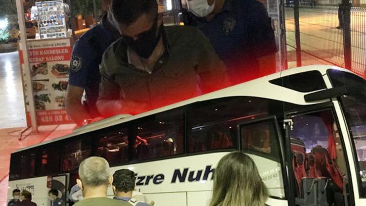 Otobüste rezalet Şoför hemen kapıyı kilitledi, kameralarda ortaya çıktı