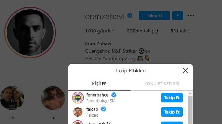 Son dakika... Eran Zahavi Fenerbahçeyi takibe aldı