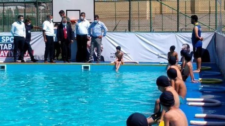Gercüşte portatif havuzu kuruldu