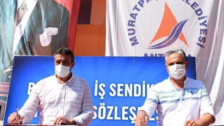 Muratpaşada işçinin yüzü güldü