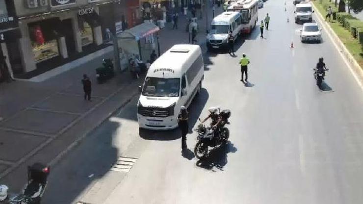 Mersinde dronelu koronavirüs denetimi