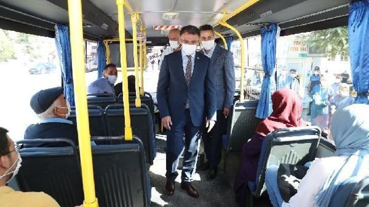 İl protokolünden maske ve mesafe denetimi